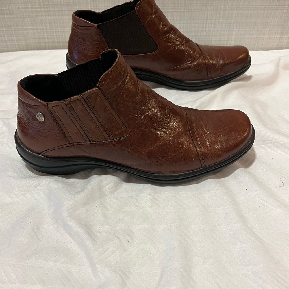 Romika Brown Leather Booties - Picture 3 of 10